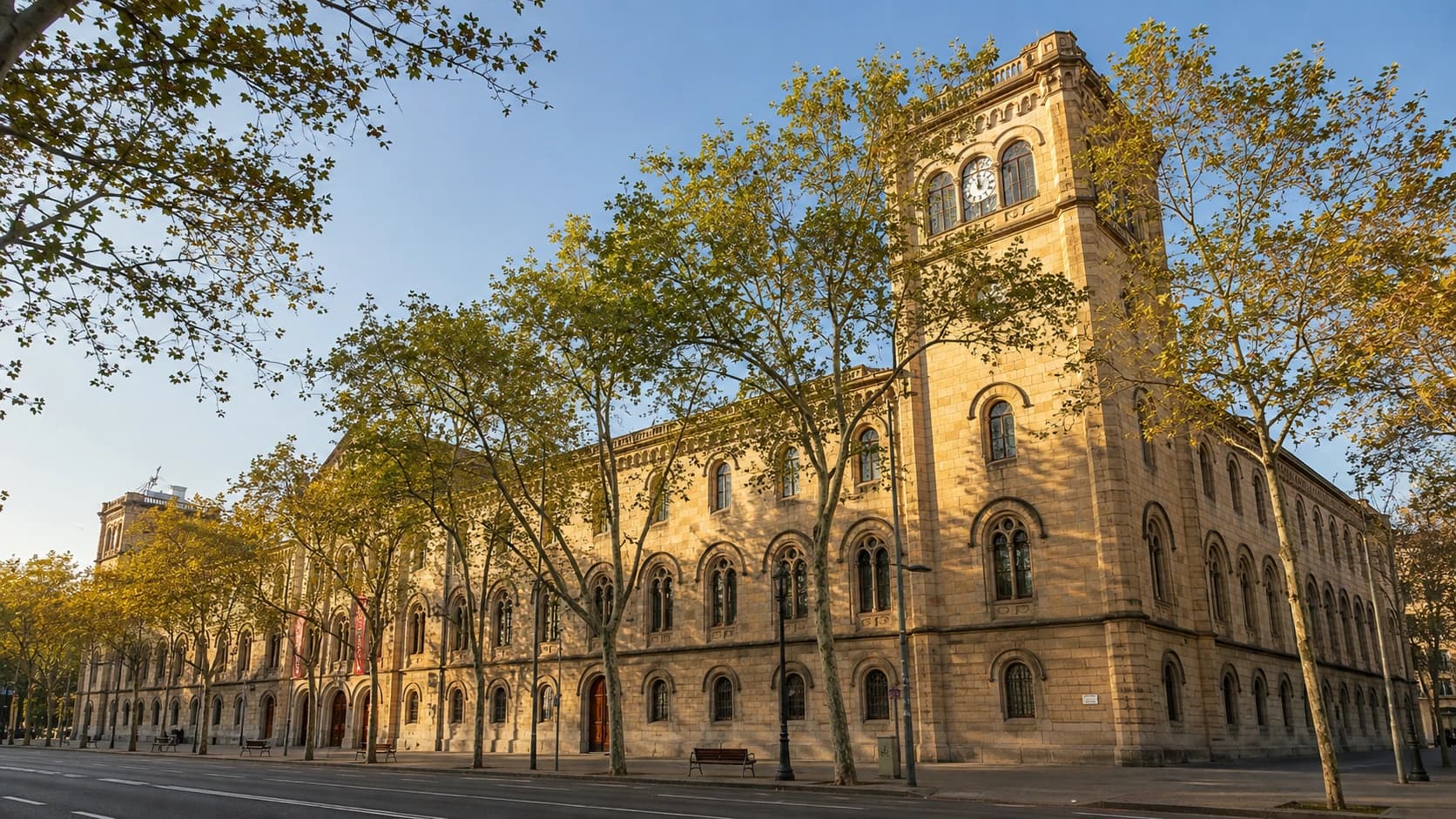 Universidad de Barcelona, recreación con IA 2