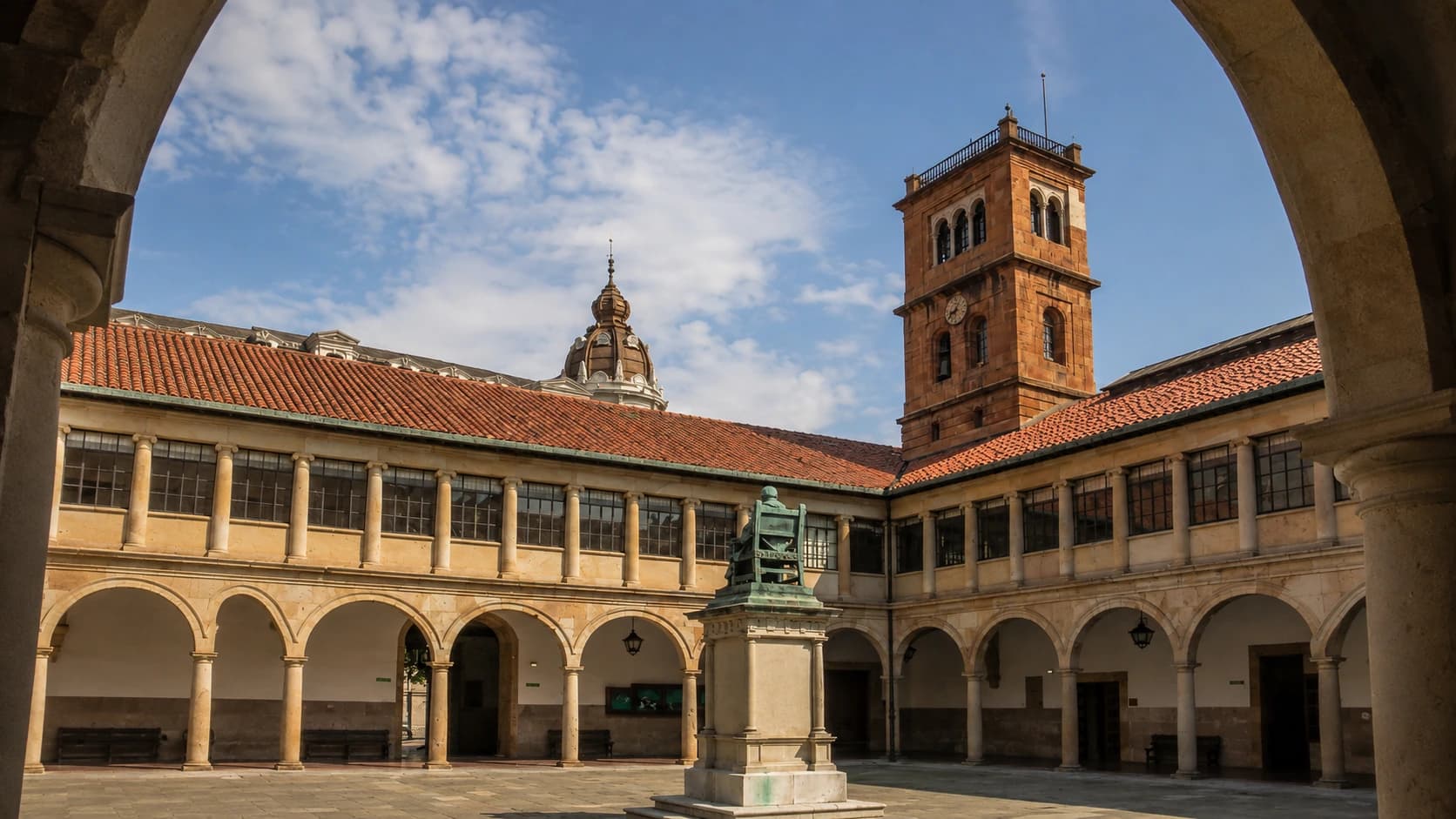 Universidad de Oviedo, recreación con IA 2